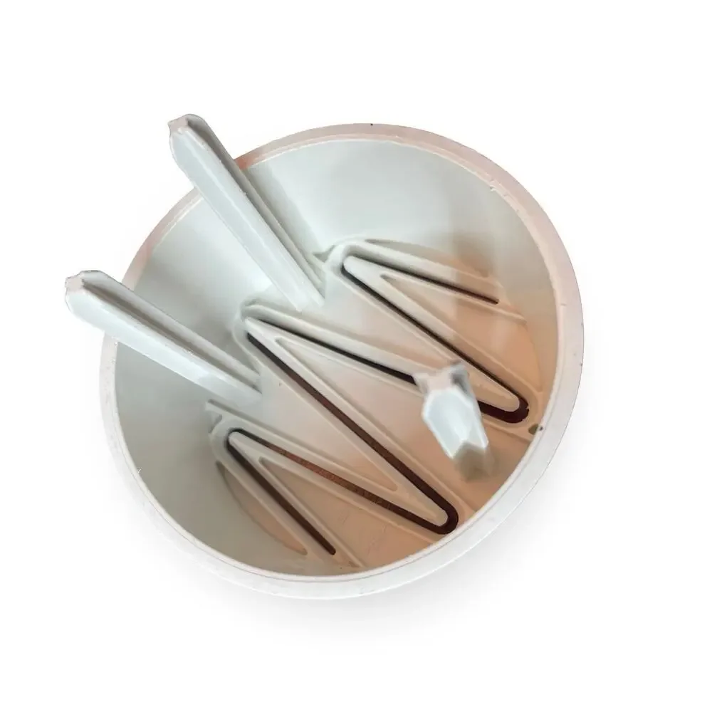 Pampered Chef Food Chopper Replacement Blade Guard White Plastic 3-Prong 2585 - Picture 9 of 10